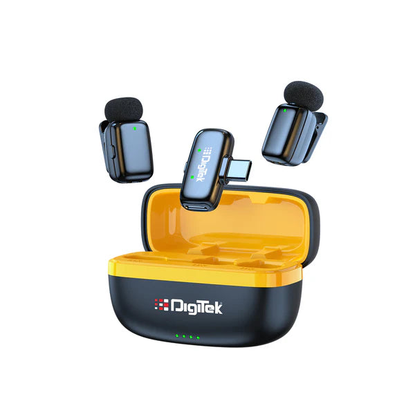 Digitek (DWM 103 Mini) 2-in-1 Wireless Microphone, 2.4G Wireless Mic, 40m Range, 6Hr Battery, Noise Reduction, for iOS & Android Smartphones/Tablets, Ideal for Live Interviews Meetings, Vlogging Live, Streaming Digitek (DWM 103 Mini) 2-in-1 Wireless Microphone, 2.4G Wireless Mic, 40m Range, 6Hr Battery, Noise Reduction, for iOS & Android Smartphones/Tablets, Ideal for Live Interviews Meetings, Vlogging Live, Streaming
